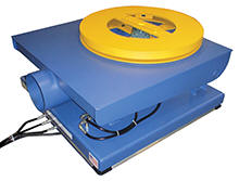 Custom lift table with turntable